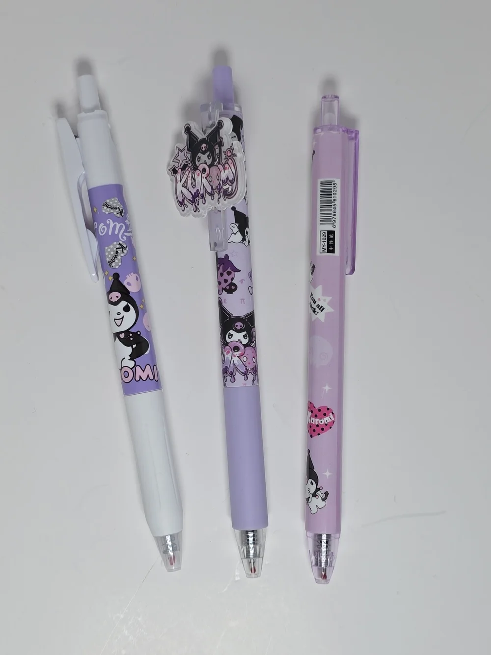 Sanrio Kuromi Pastel Purple and White Ballpoint Pen Set